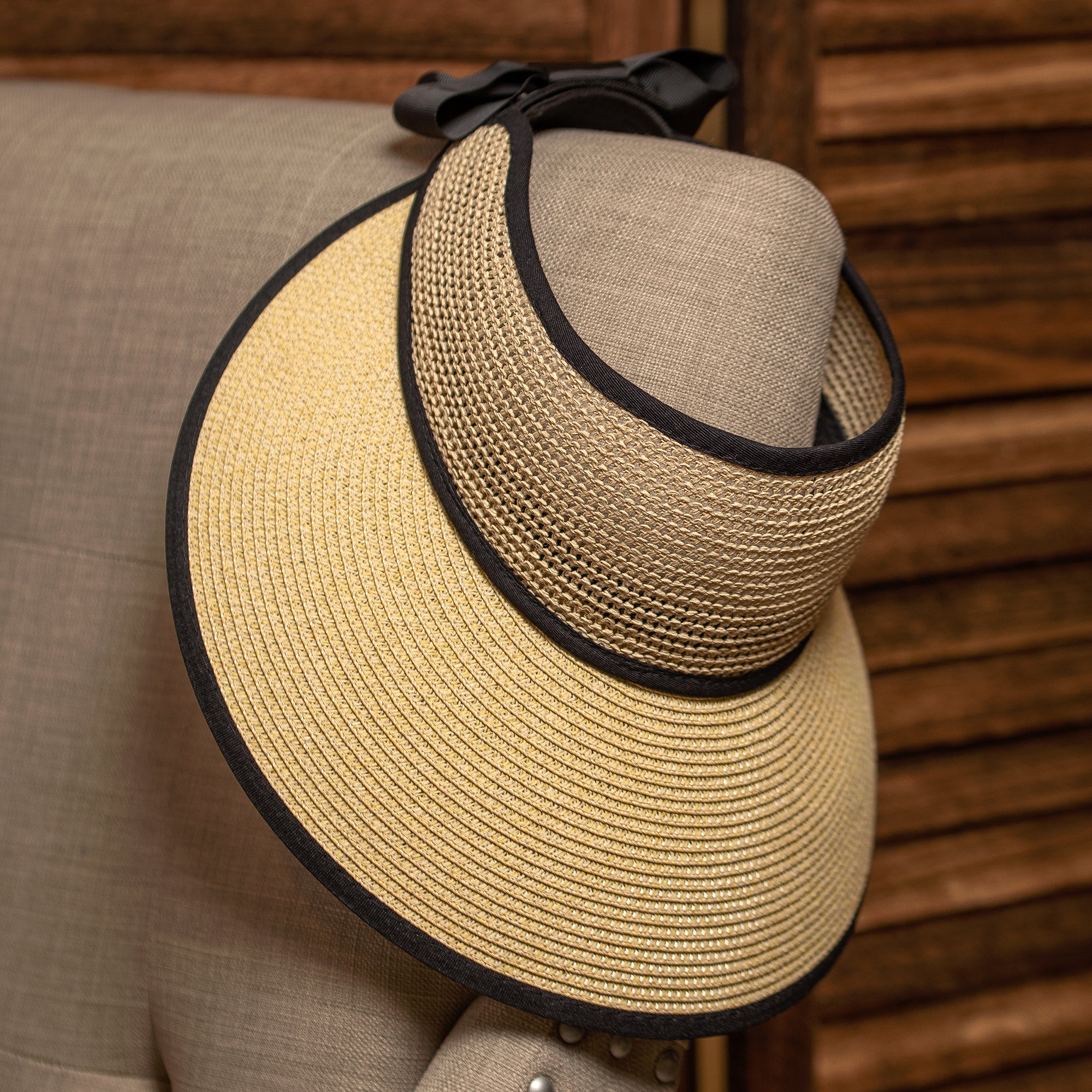Ribbon Tie Visor Hat